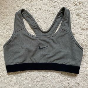 Woman’s Grey Nike Dri-Fit Sports Bra. Size small.